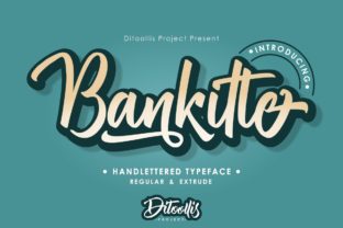 Bankitte: A Playful Script Font for Creative Projects