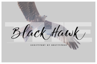 Black Hawk: A Fresh Handmade Calligraphy Font
