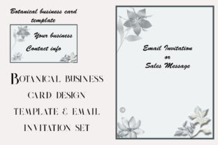 Botanical Business Card Promo Set: A Stylish and Practical Choice