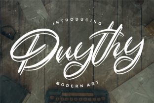 Duythy: A Versatile Script Font for Professional Design Projects