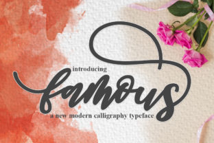 Famous Script: A Handwritten Font for Creative Expression