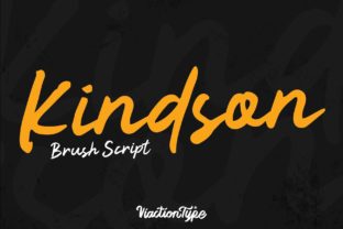 Kindson: A Stylish Brush Script for Creative Design