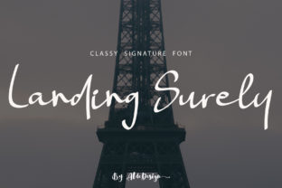 Landing Surely: A Handwritten Font for Elegant Design