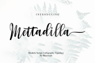 Mettadilla Script: A Handmade Calligraphy Font for Modern Creativity