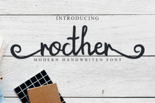 Rocther Script: A Soft and Elegant Brush Font for All Your Design Needs