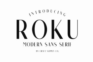 Roku Family: A Modern Serif for Versatile Design