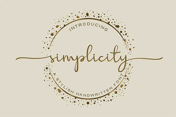 Simplicity: The Elegant Script Font for Handmade Typography