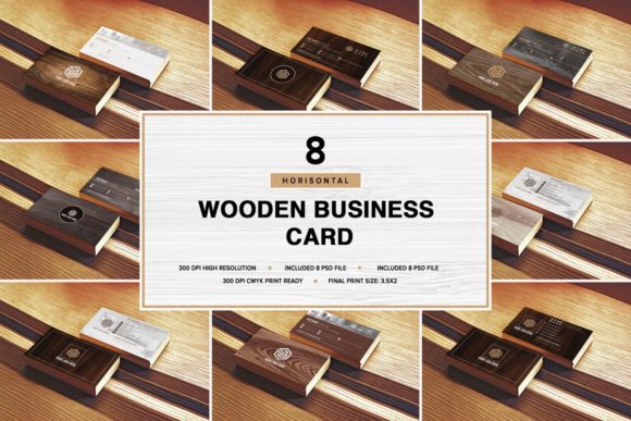 Wooden Business Card Pack Horisont: A Creative and Professional Solution for Modern Businesses